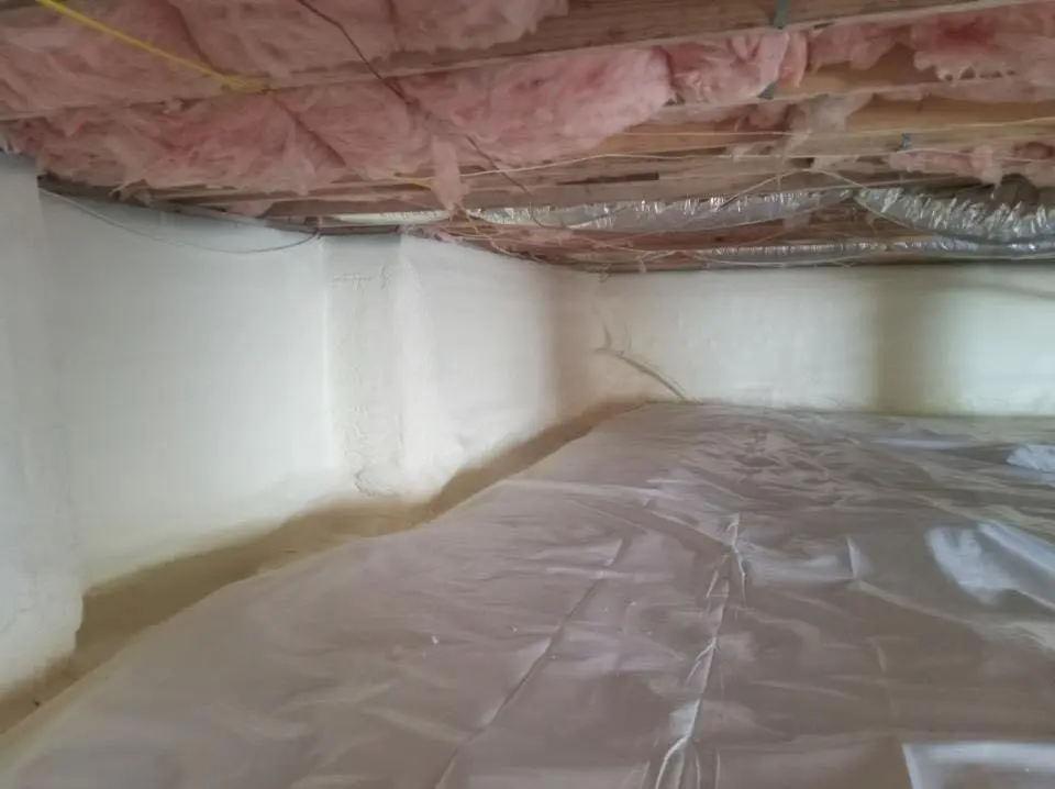 Crawl space encapsulation with closed-cell spray foam for Roof Maintenance in Middleburg